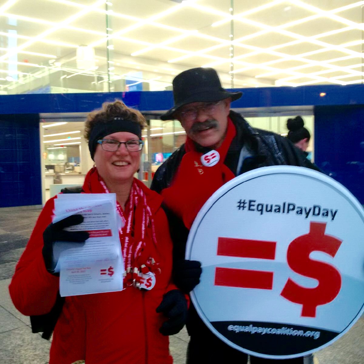 Equal Pay Day, 20
                  April 2015- downtown Toronto